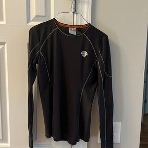Harley Davidson Women’s Performance Vented long sleeve tee, black size SMALL